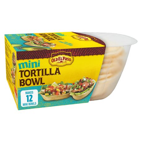 Old El Paso Soft Mini Tortilla Bowl Tortillas 12 x 144g