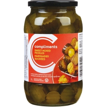 Compliments Sweet Mixed Pickles 1L