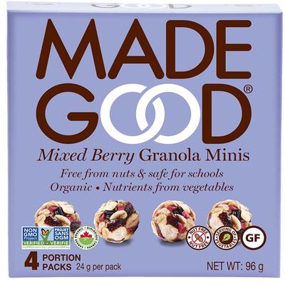 Made Good Organic  Mixed Berry Gluten Free  Granola Bars  5 x 24g