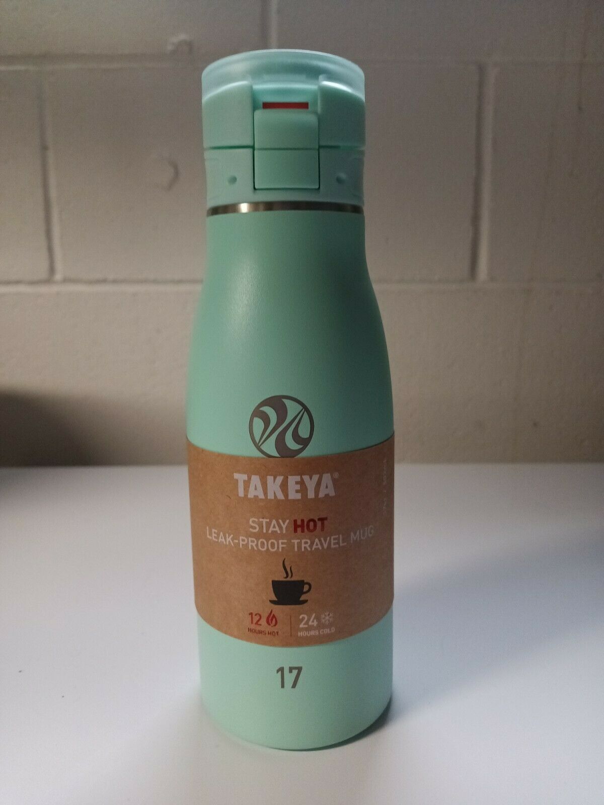 Takeya Mint Stay Hot Leak-Proof Travel Mug 17oz