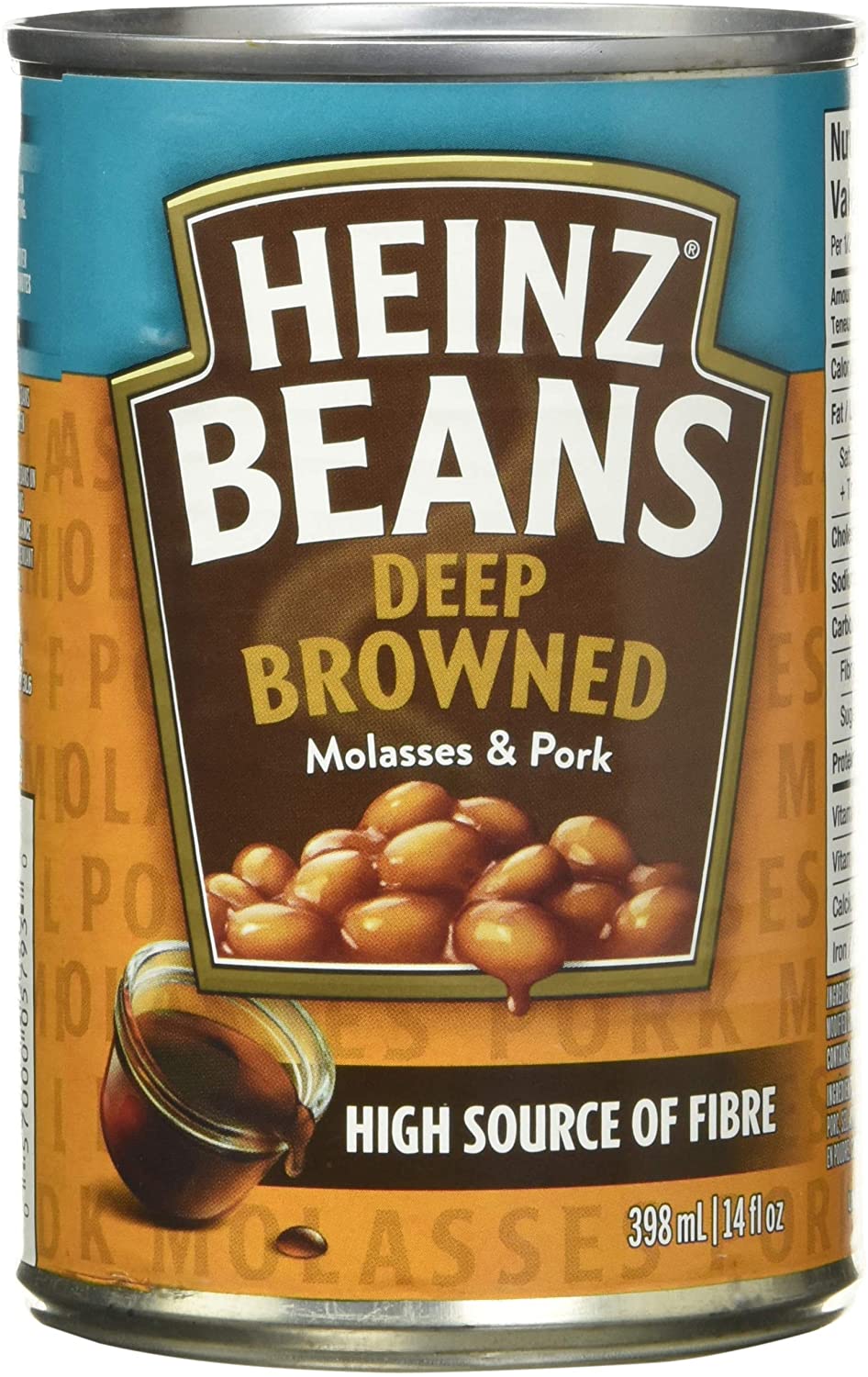 -Heinz Deep Browned Molasses & Pork Baked Beans 398ml