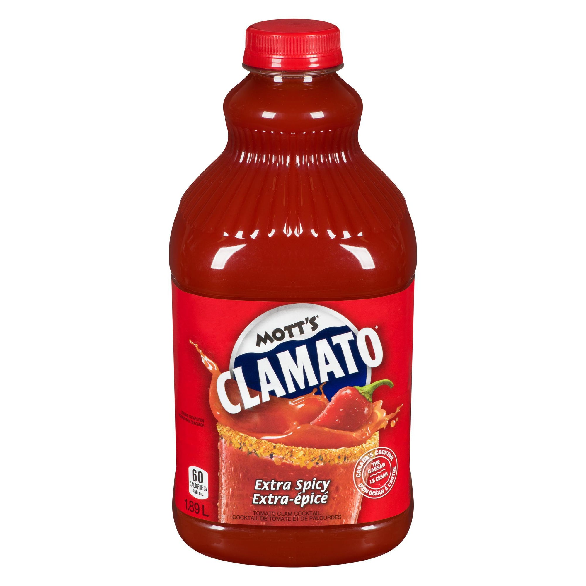 Mott's Clamato Extra Spicy Tomato Clam Cocktail 1.89 L