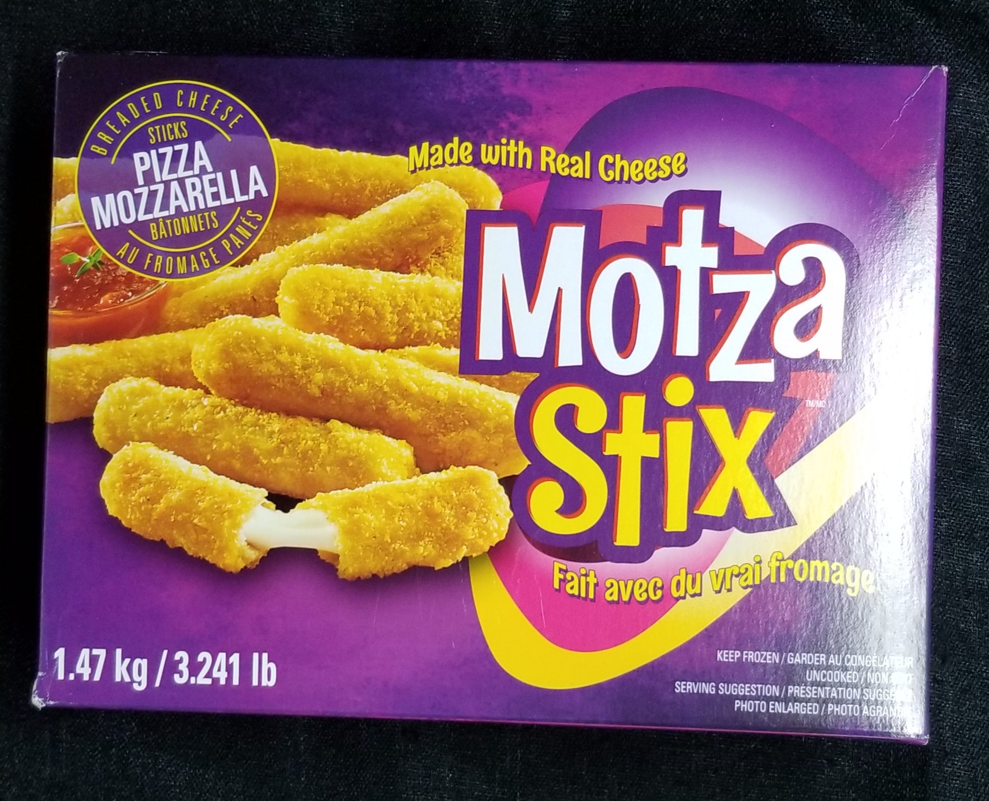 Motza Stix Pizza Mozzarella Breaded Cheese Sticks 1.47kg