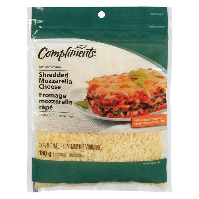 Compliments Shredded Mozzarella Cheese 320g