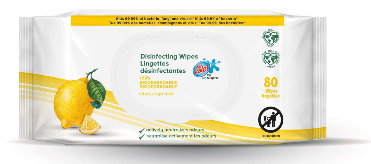 Mr.  Valet Disinfecting Wipes 80ct