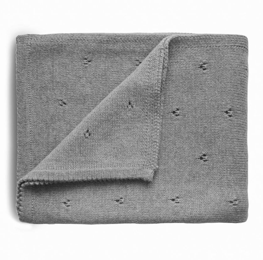 Mushie Baby Blanket Grey