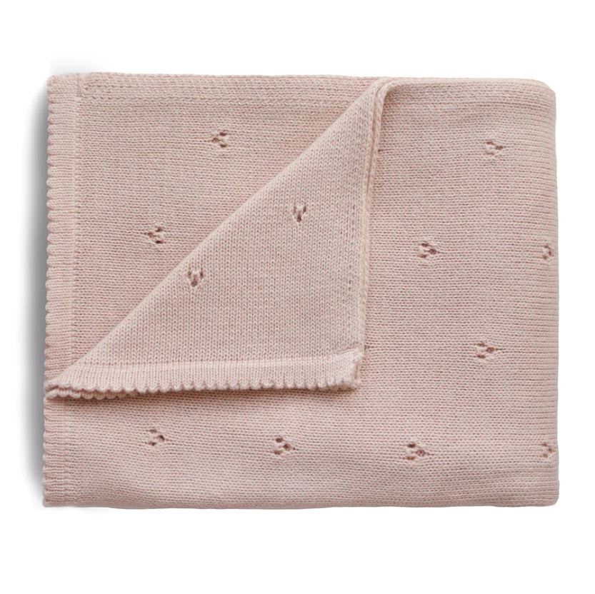 Mushie Baby Blanket Blush