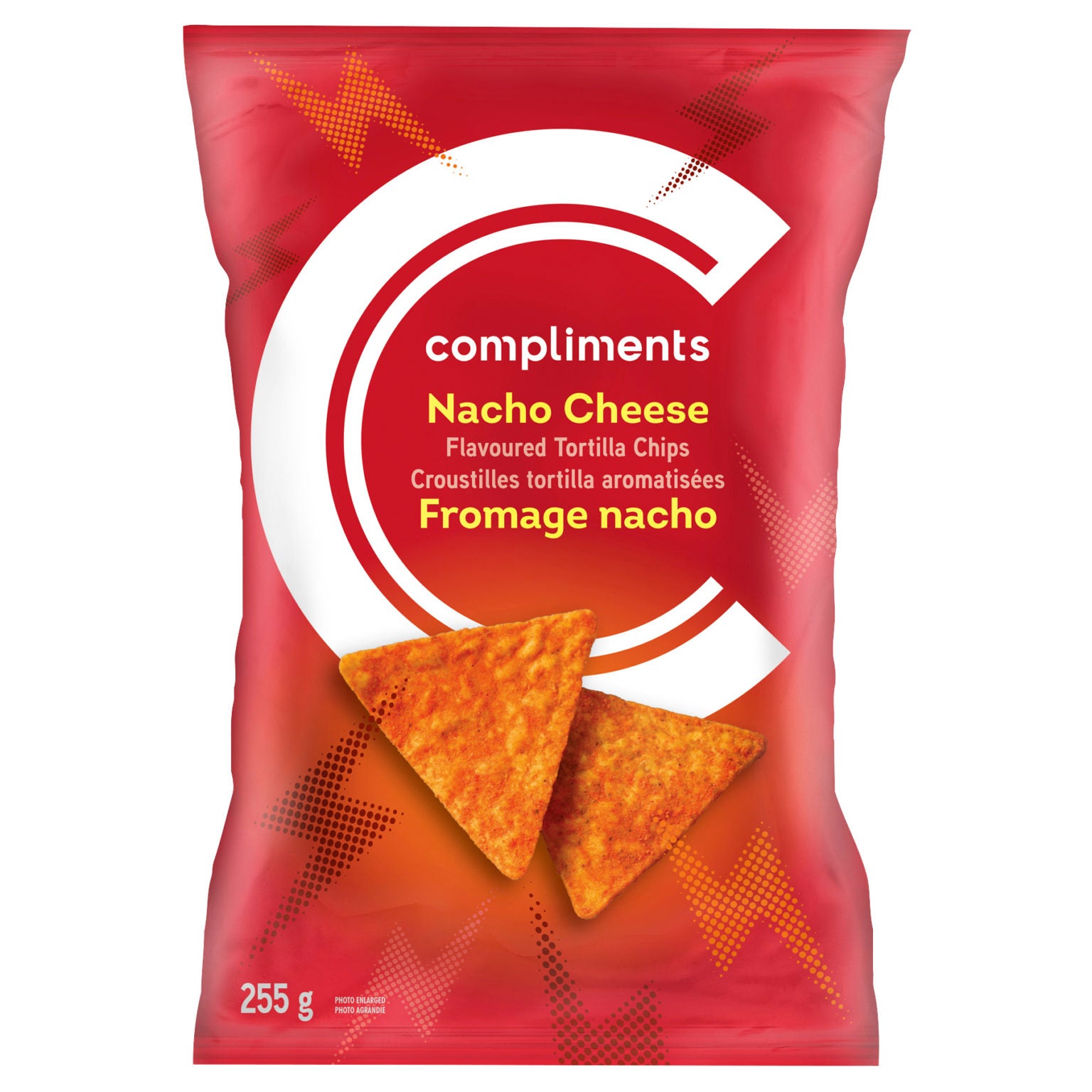 Compliments Nacho Cheese Tortilla Chips 255 g