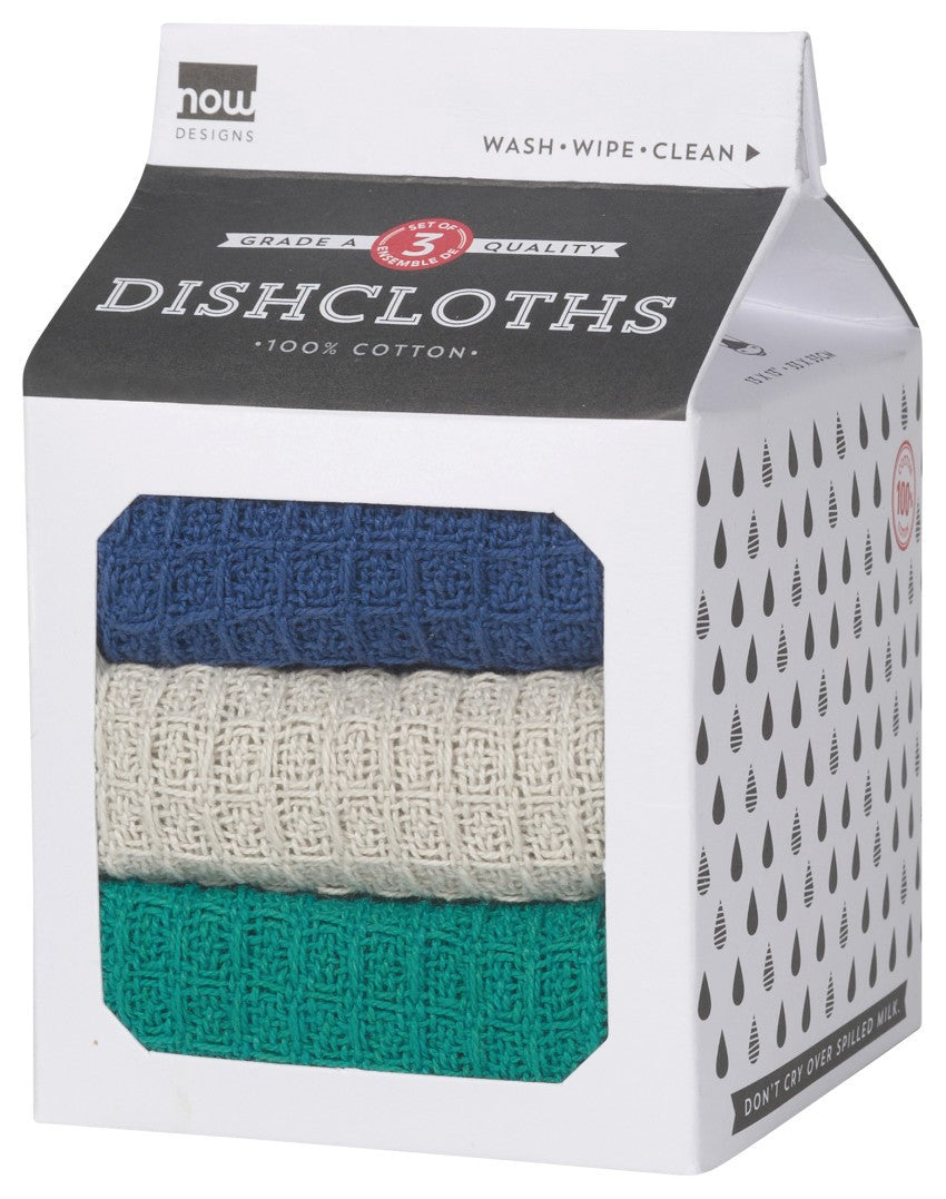 Dishcloth Navy/Lunar/Emerald Set of 3