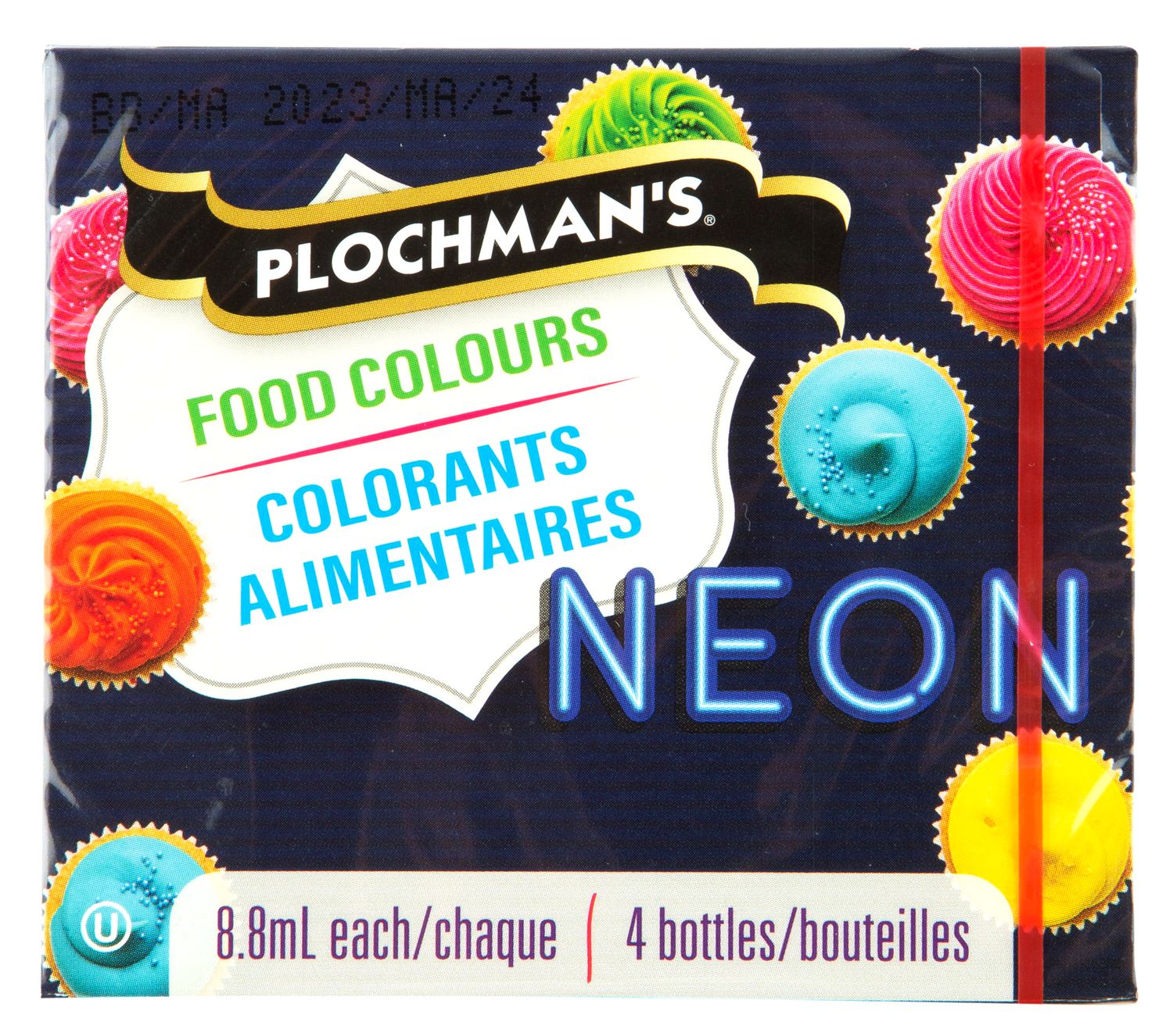 Plochman's Neon Food Colours  4 x 8.8ml