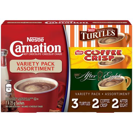 Nestle Carnation Hot Chocolate Variety Pack 7 x 25g