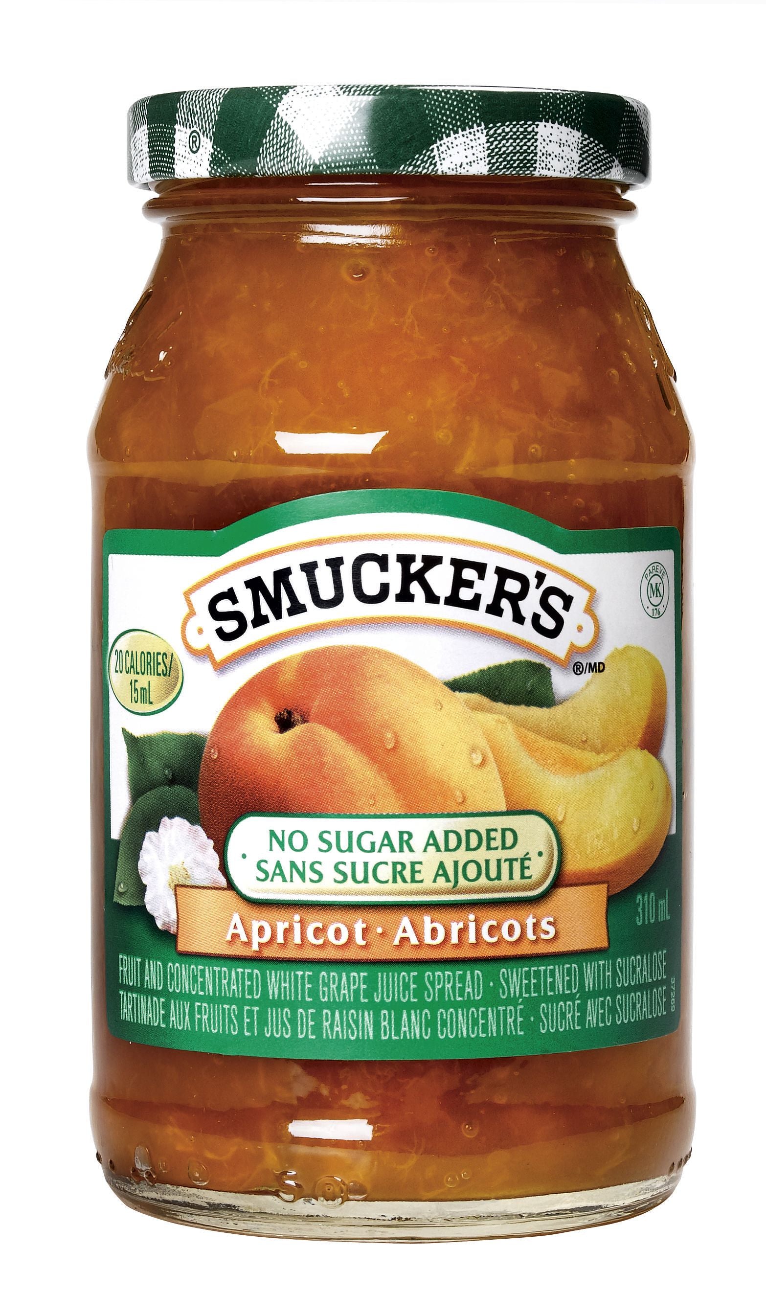 -Smuckers  No Sugar Added Apricot Spread  310ml