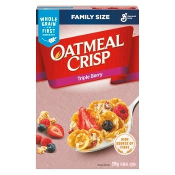 General Mills Oatmeal Crisp Triple Berry Cereal  Family Size 570g