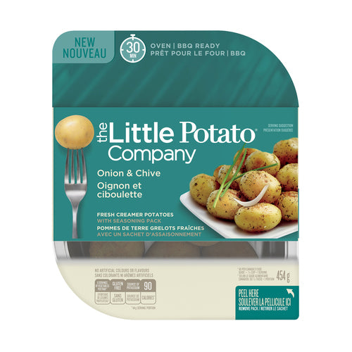 The Little Potato Company Onion & Chive Oven Ready Potatoes 454g