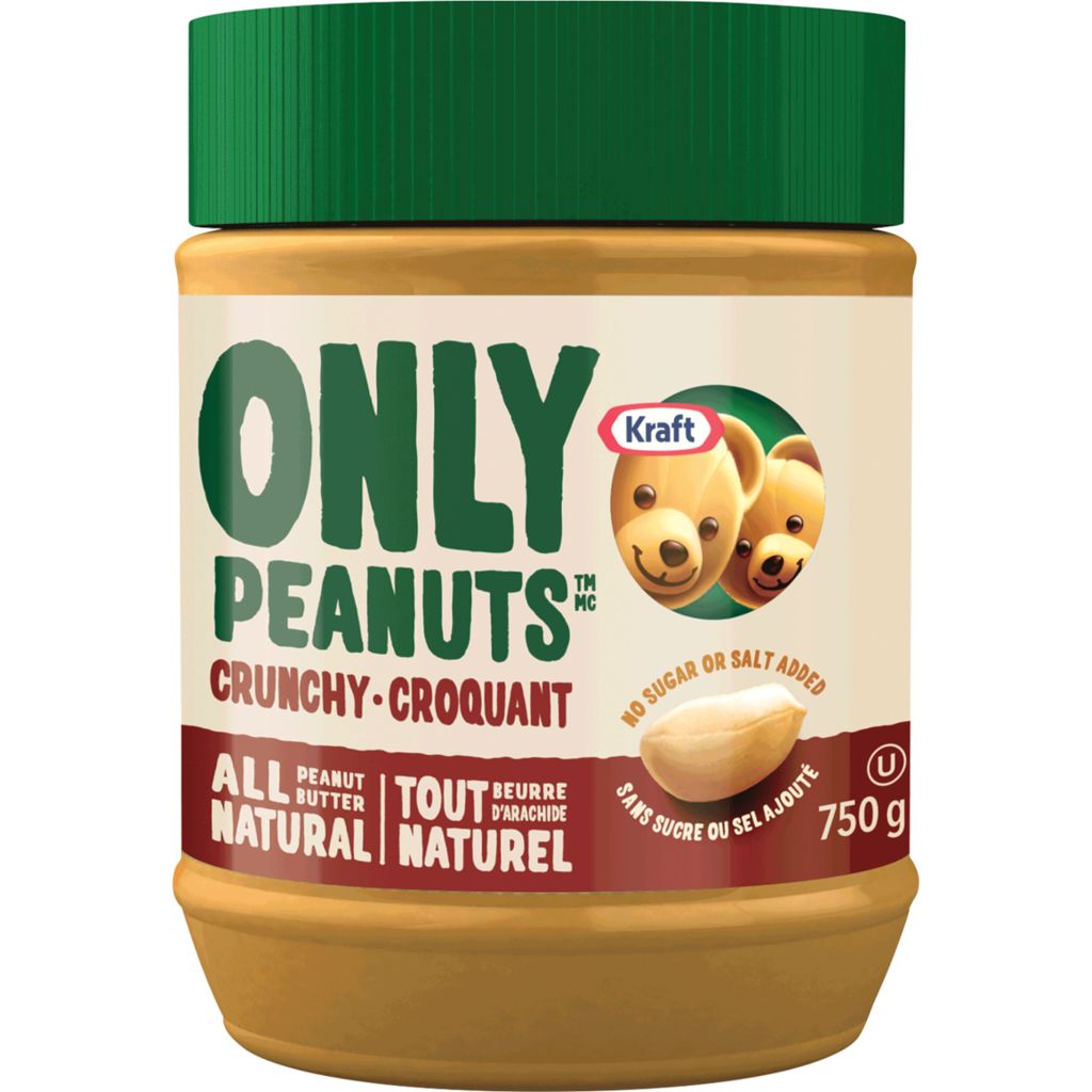 Only Peanuts Crunchy All Natural Peanut Butter 750 g