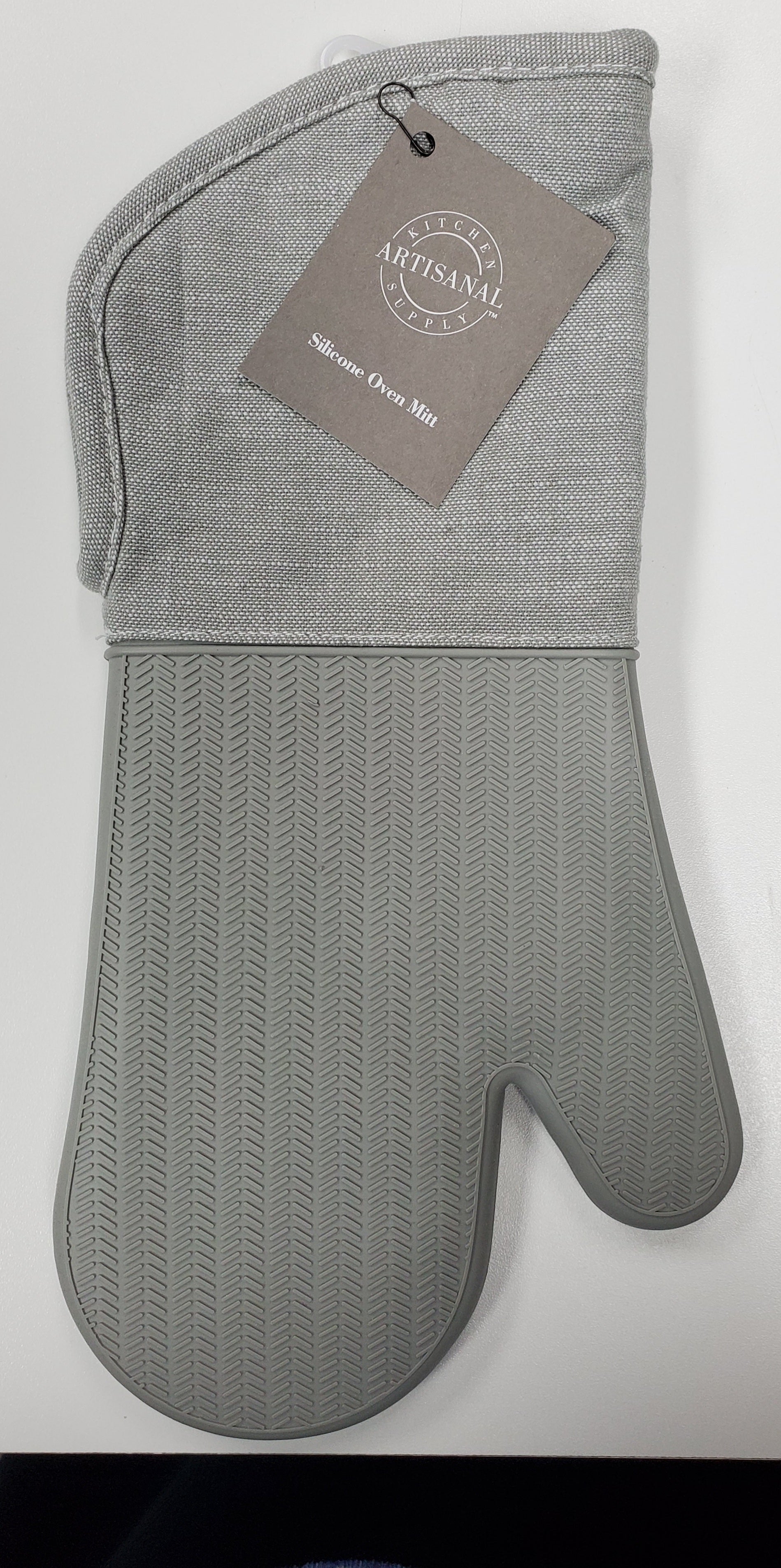 Artisanal Kitchen Supply Grey Silicone Oven Mitt