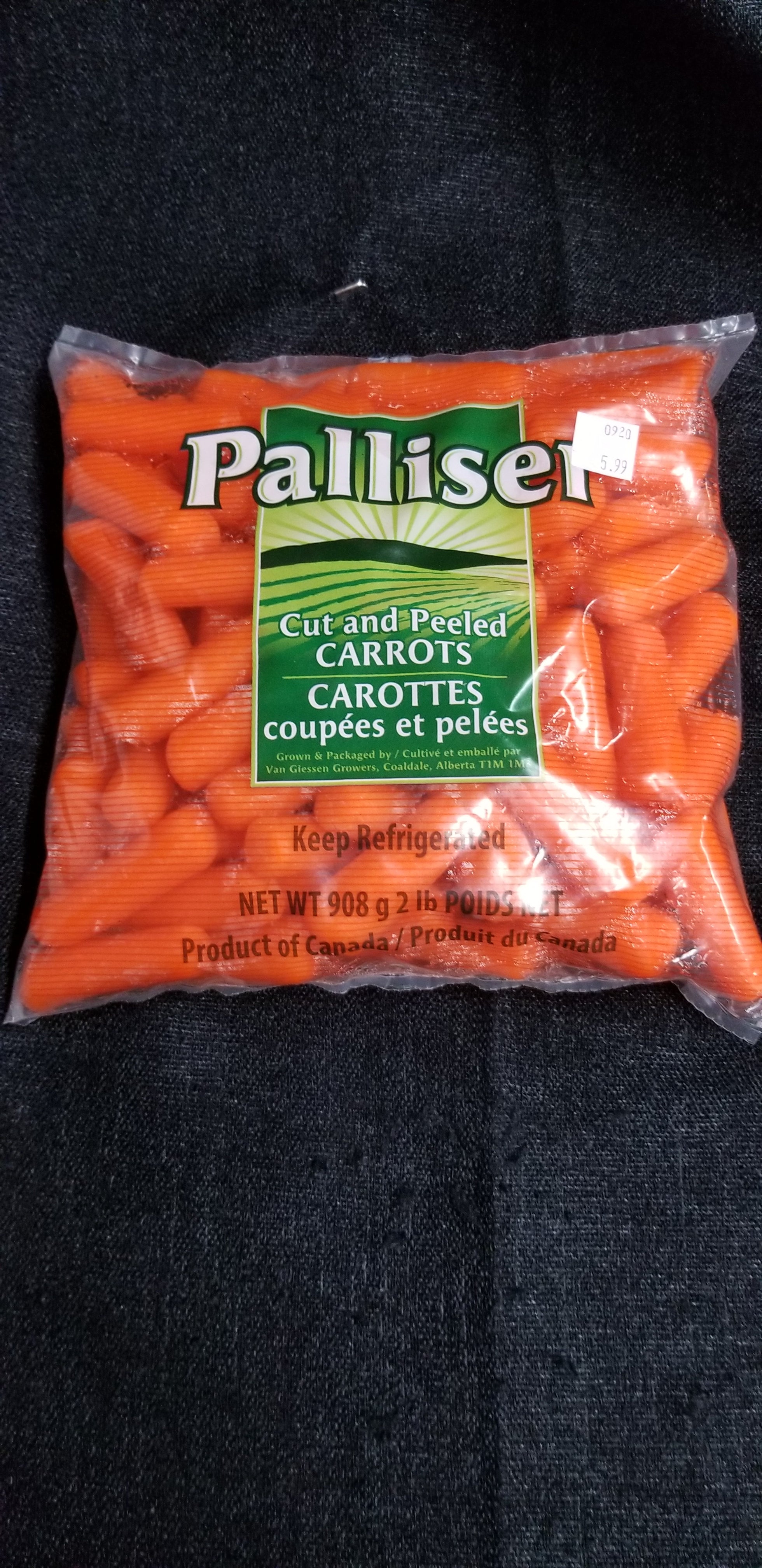 Palliser Cut & Peeled Carrots 2lb