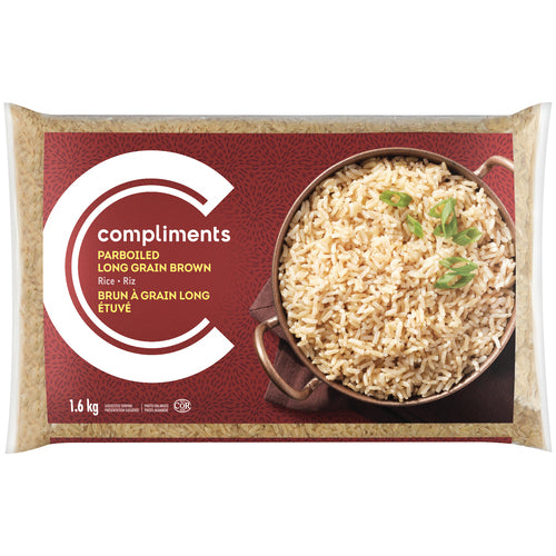 Compliments Parboiled Long Grain Brown Rice 1.6kg