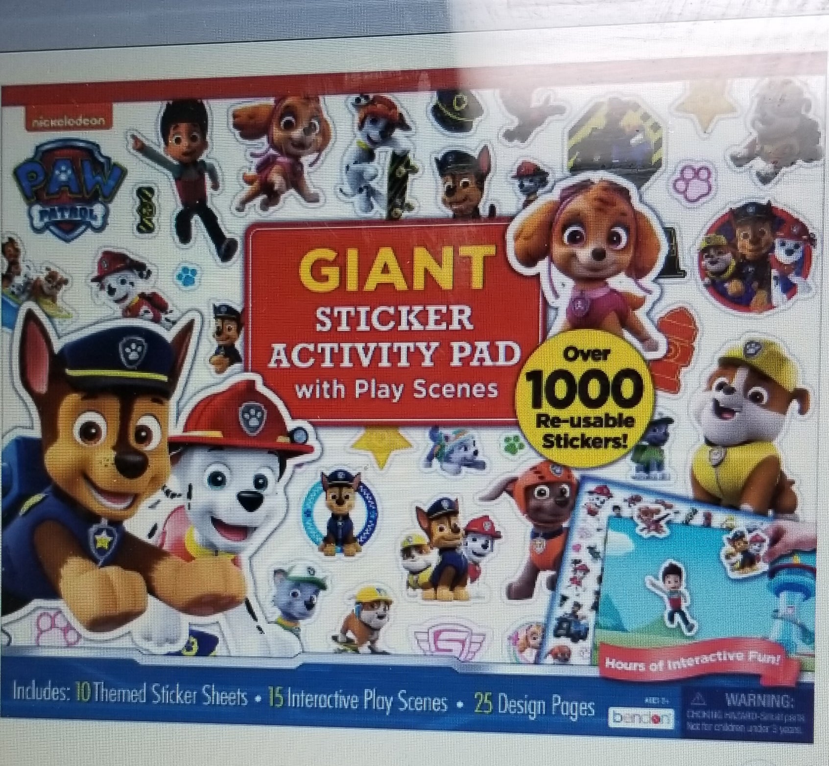 Nickelodeon Paw Patrol Giant Sticker Activity Pad