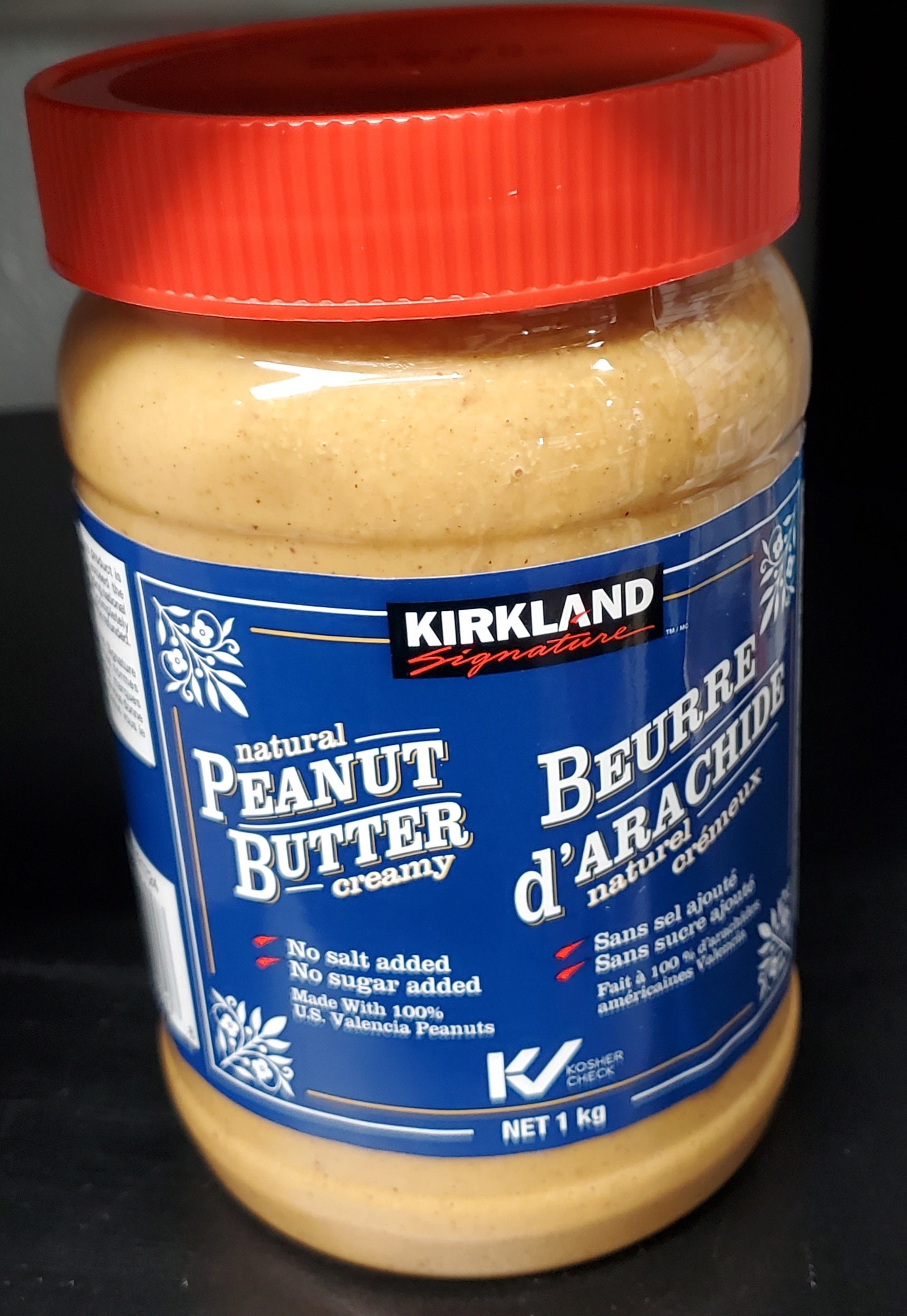 Kirkland Signature Natural Creamy Peanut Butter 1kg