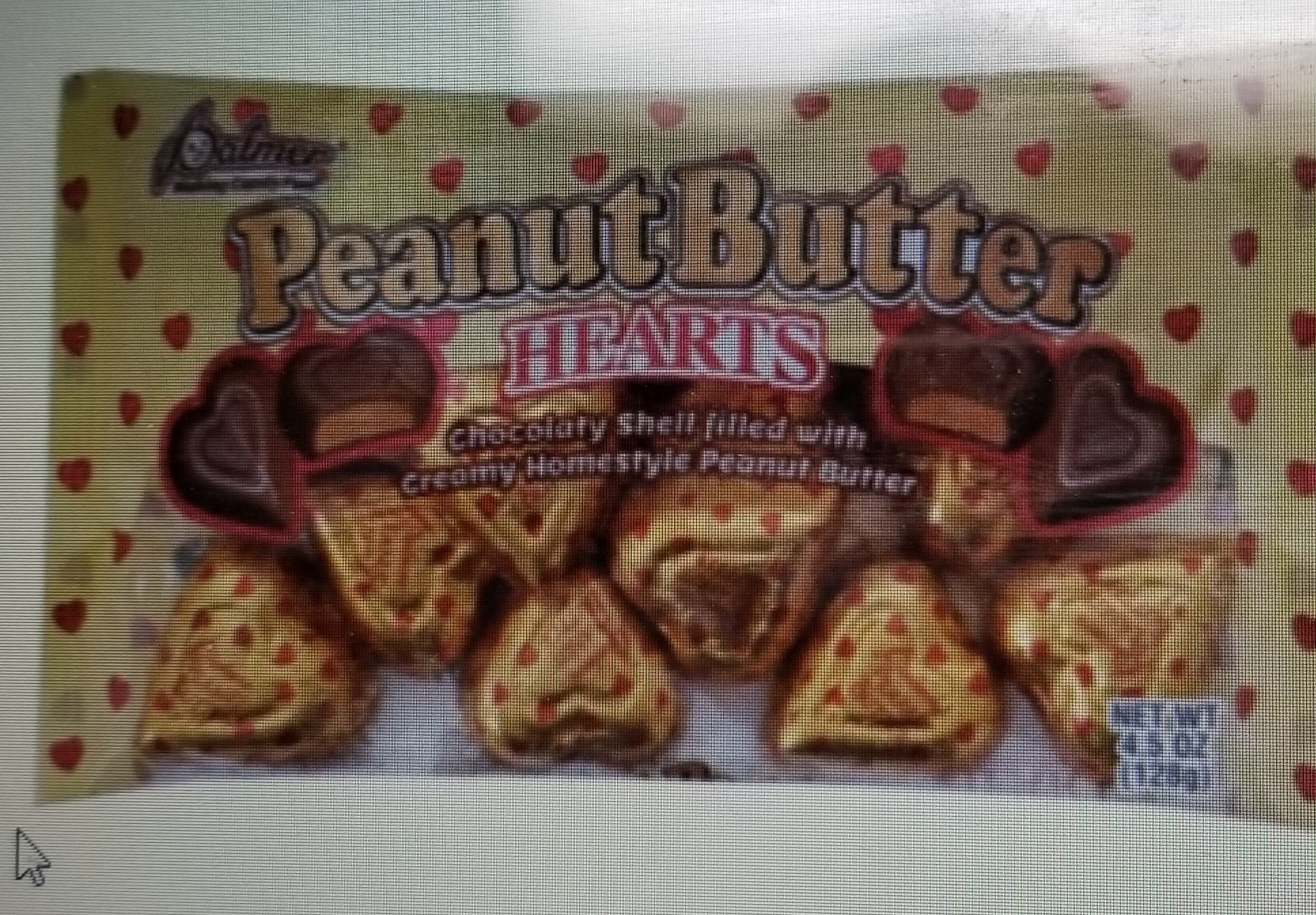 Palmer Chocolate Peanut Butter Hearts 128 g