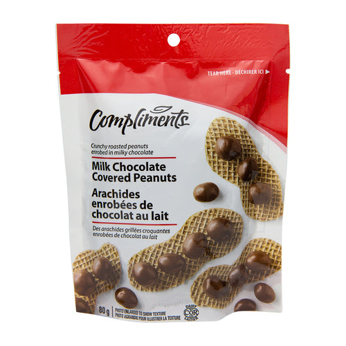 Compliments Milk Chocolate Covered Peanuts 80 g