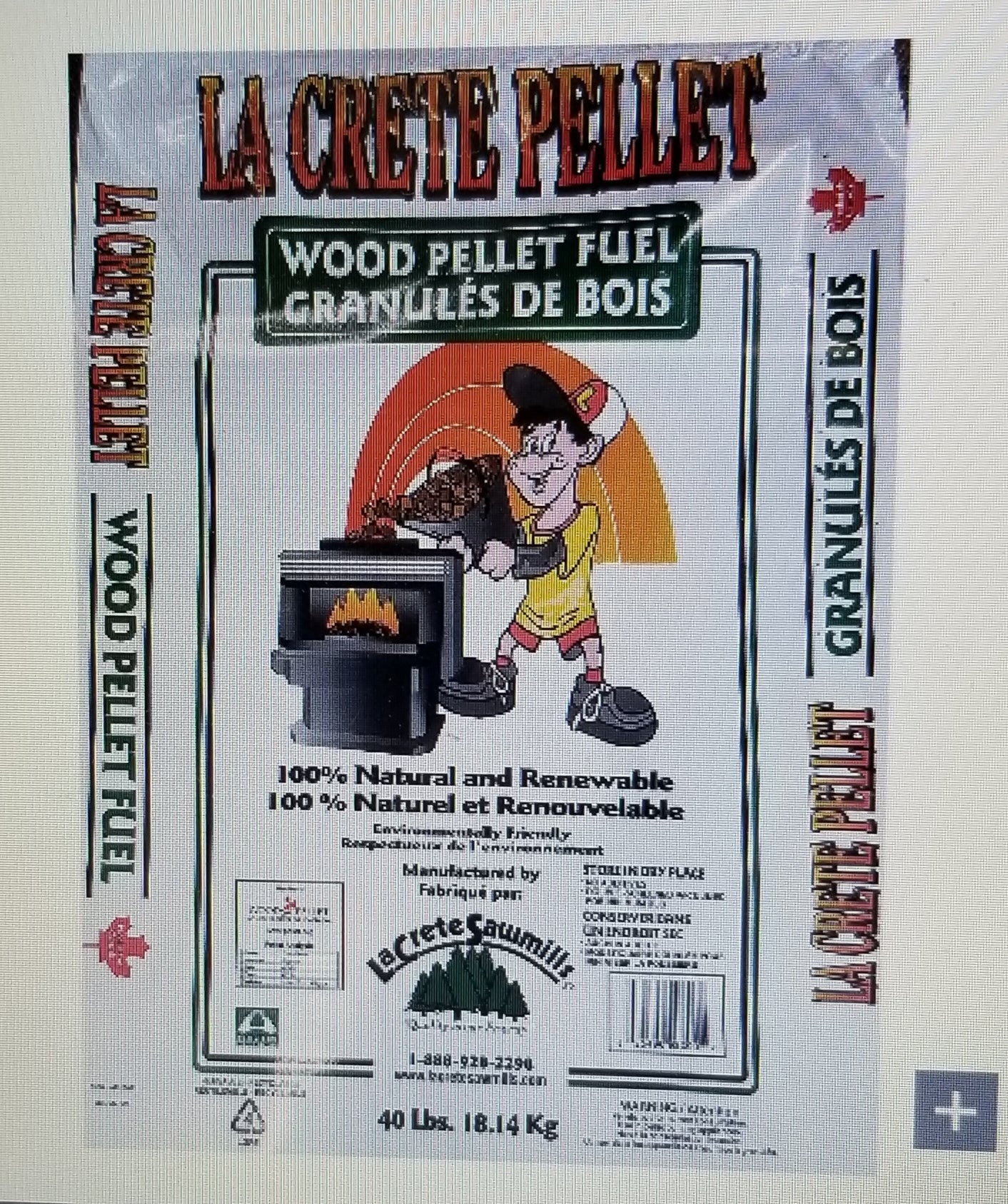 La Crete Pellet Wood Pellet fuel 40lbs