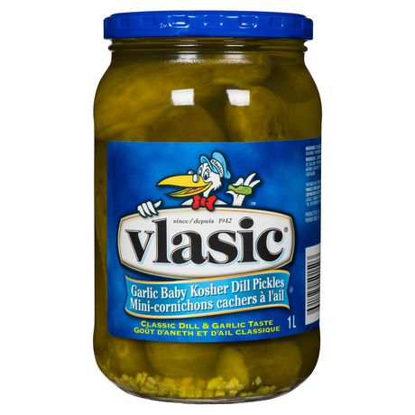 Vlasic Garlic Baby Kosher Dill Pickles 1L