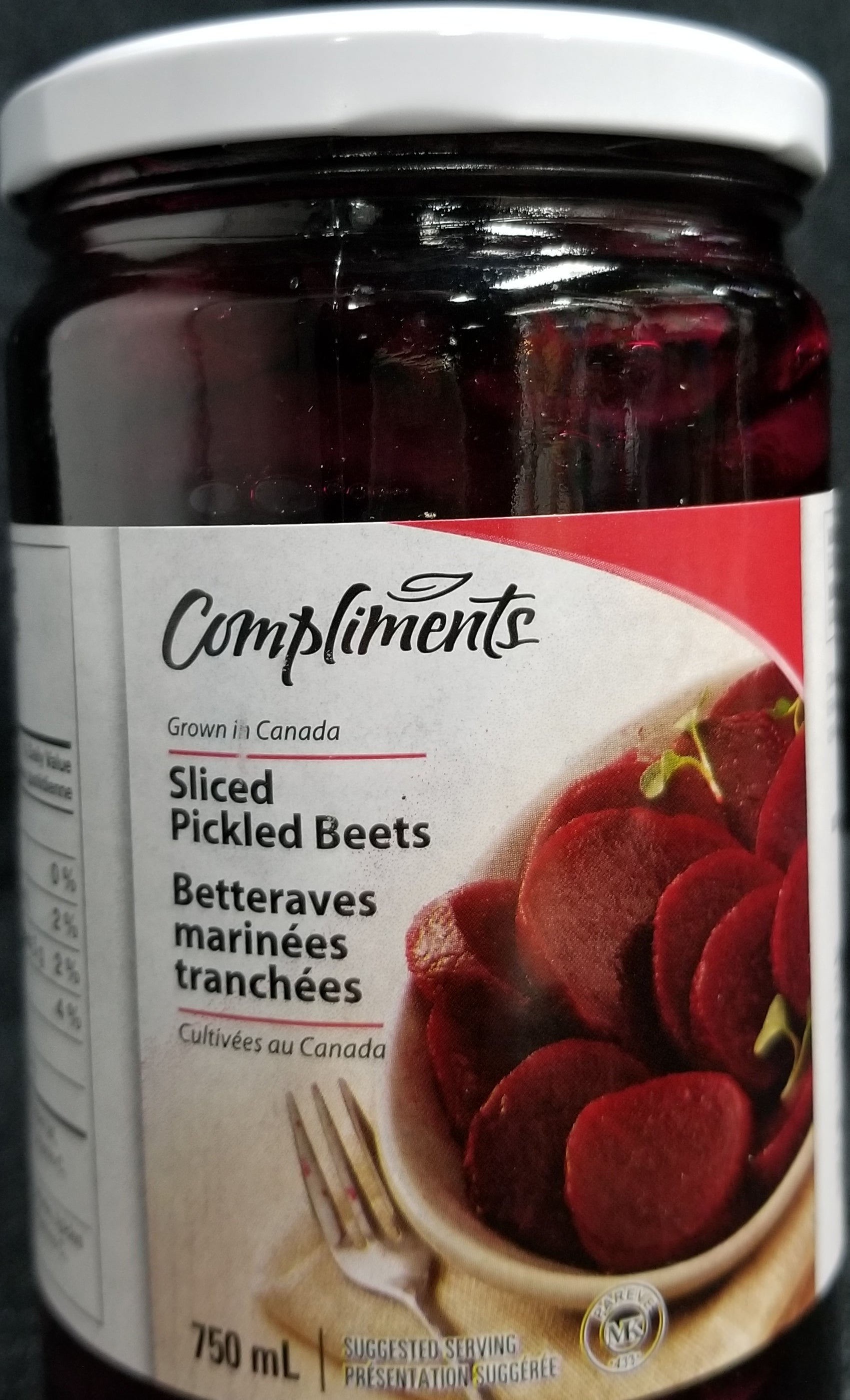 Compliments Sliced Pickled Beets 750 ml