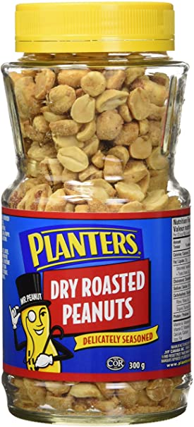 Planters Delicately Seasoned Dry Roasted Peanuts 300g