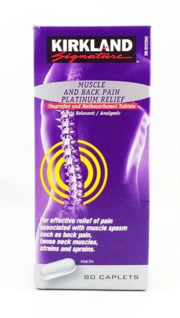 Kirkland Signature Platinum Muscle and Back Pain Relief Caplets 80ct