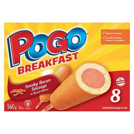 -Pogo Breakfast Smoky Bacon Sausage 8 x 560 g