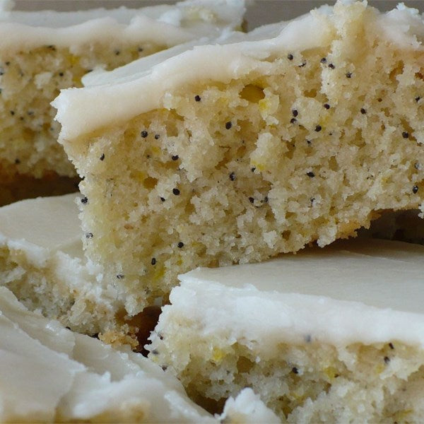 Poppyseed bars