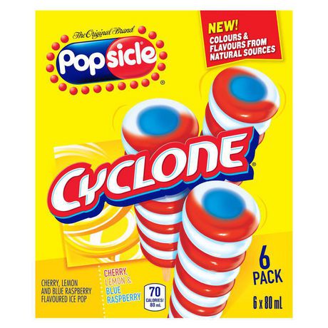 Popsicle Cyclone Ice Pops 6 x 80 ml