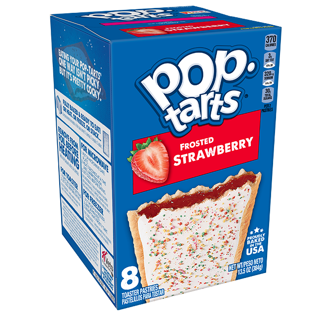 Kellogg`s Pop Tarts Frosted Strawberry Flavor Toaster Pastries 8 x 384g