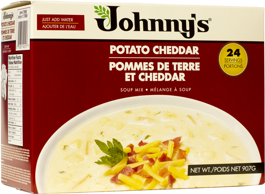 Johnnys Potato Cheddar Soup Mix 907g