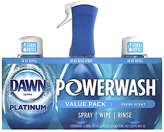 Dawn Ultra Platinum Powerwash Fresh Scent Dish Spray 3pk