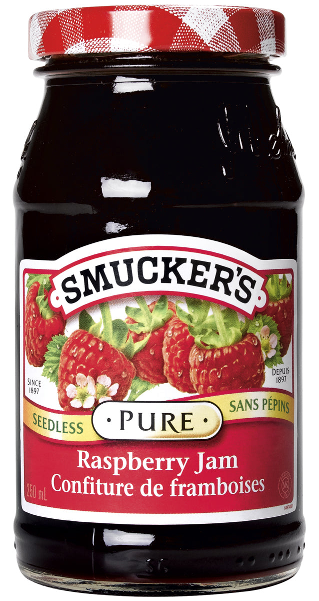 Smucker's Pure Seedless Raspberry Jam 250ml