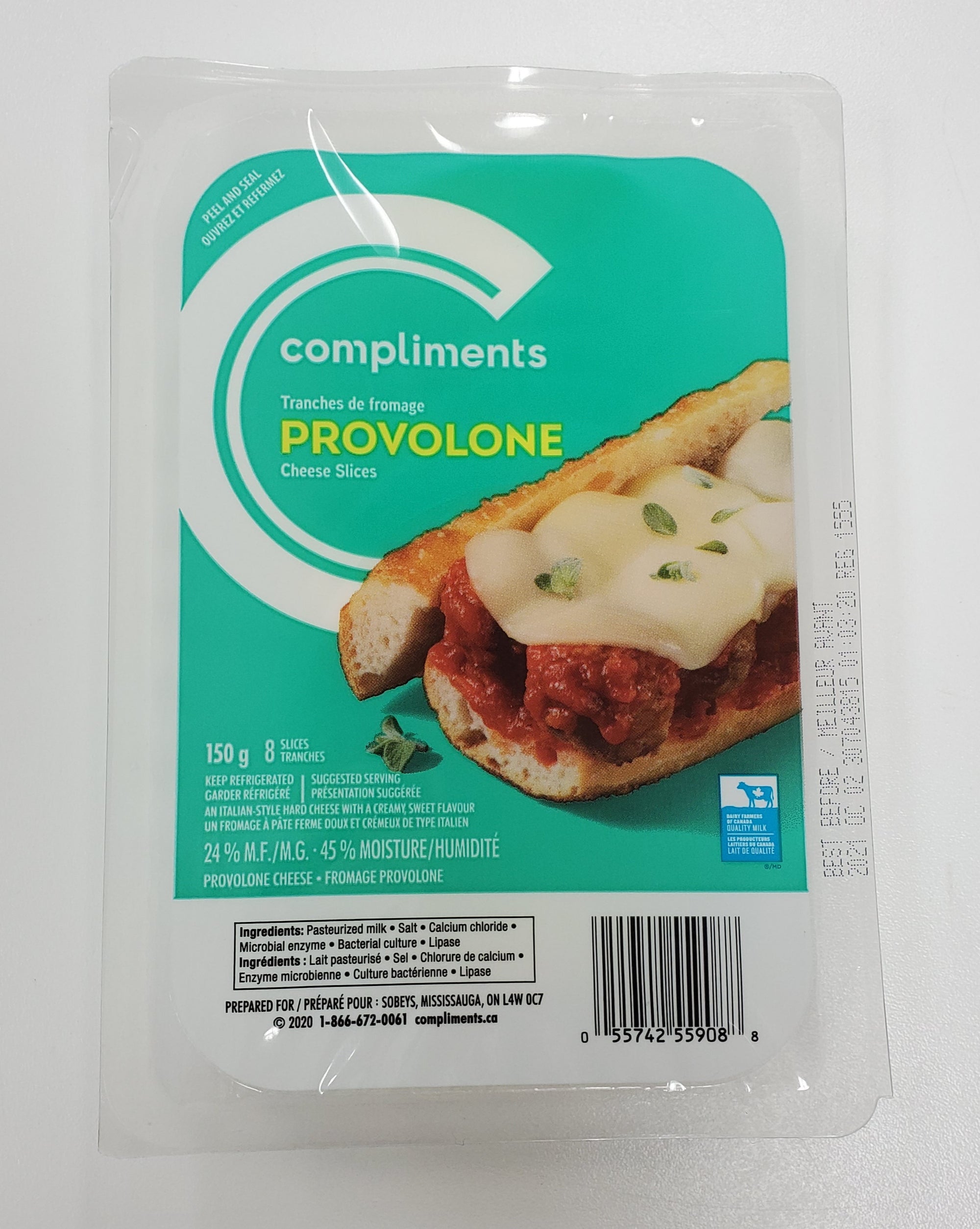 Compliments Sliced Provolone  Cheese 150 g