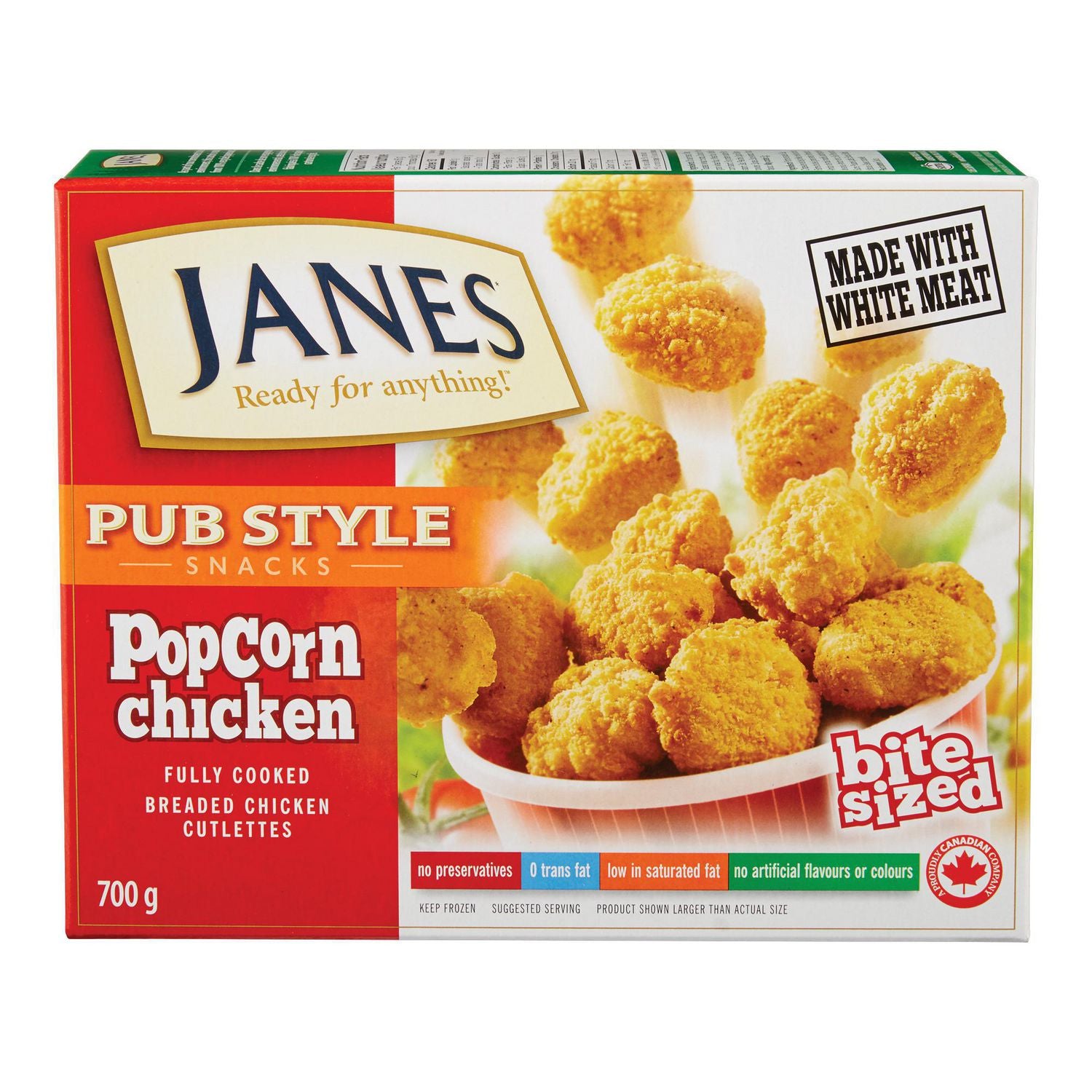 Janes Pub Style Popcorn Chicken 700g