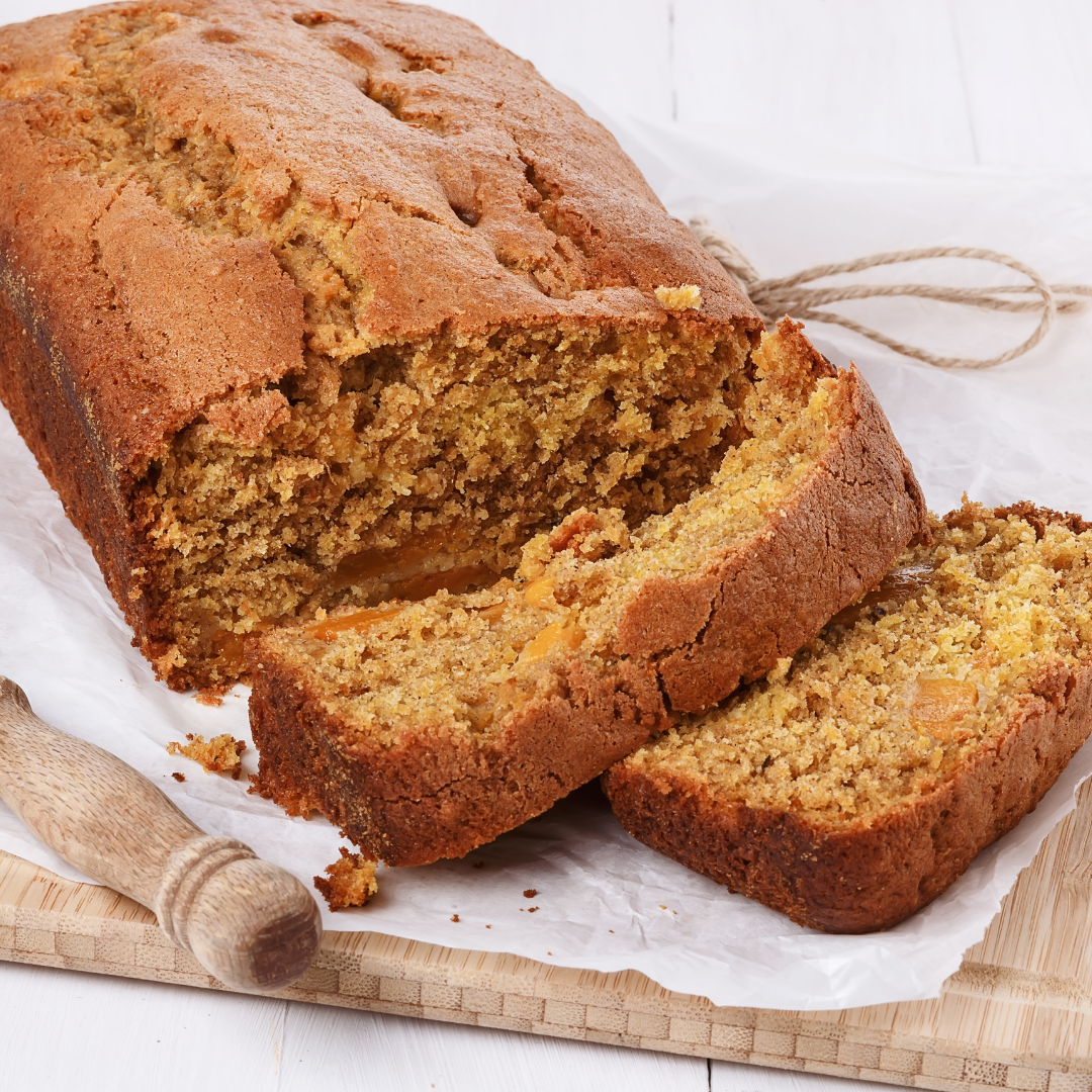 Pumpkin Bread (contains wheat, eggs, veg oil)