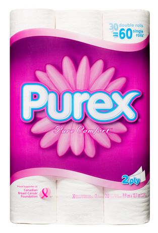 Purex   2-Ply Bathroom Tissue 30=60 Rolls