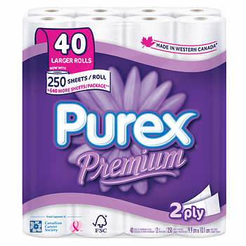 Purex Premium Toilet Tissue  40ct