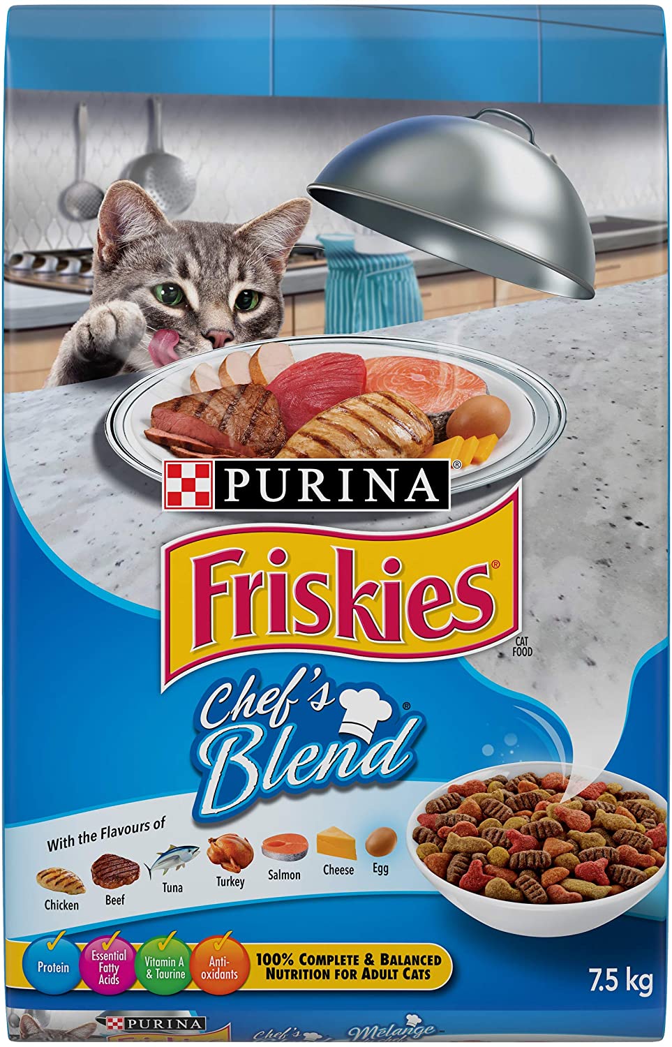 Purina Friskies Chef's Blend Dry Cat Food 7.5kg