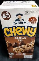 Quaker Chewy Chocolate Chip Granola Bar 48 x 24g