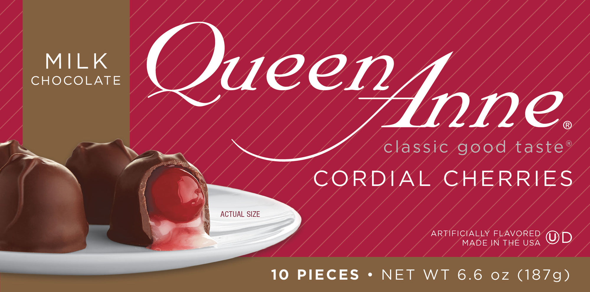 Queen Anne Milk Chocolate Cordial Cherries Chocolates 187g