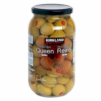 Kirkland Signature Queen Stuffed Spanish Olives 1L