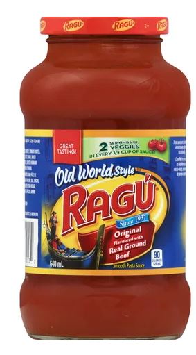 Ragu Original Pasta Sauce 640ml