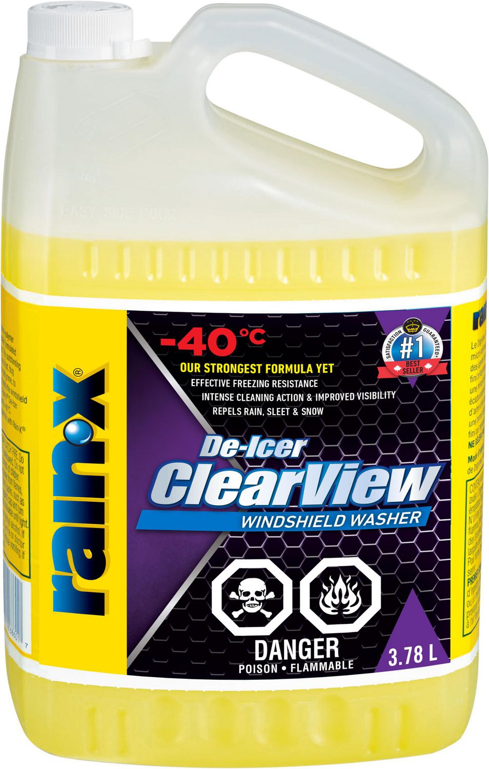 Rain-X Clear View De-Icer  Windshield Washer Fluid 3.78L