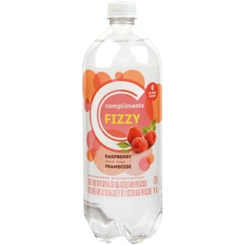 Compliments Fizzy Raspberry Flavour Sparkling Water 1L